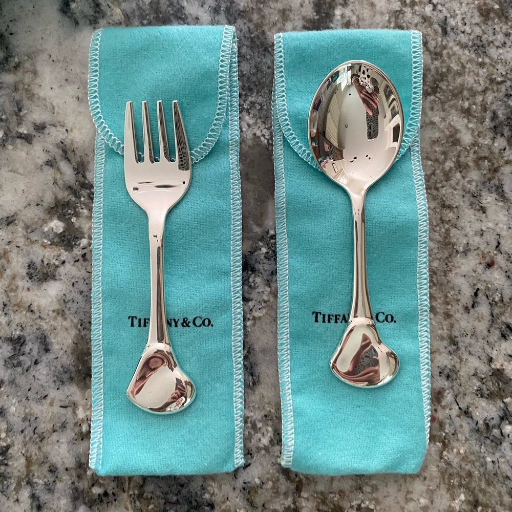 Tiffany & Co baby spoon & fork set